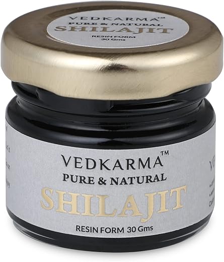 VEDKARMA Pure Himalayan Shilajit Resin Form For Strength, Stamina, Energy & Immunity (Pack Of 1 (30 Gm)