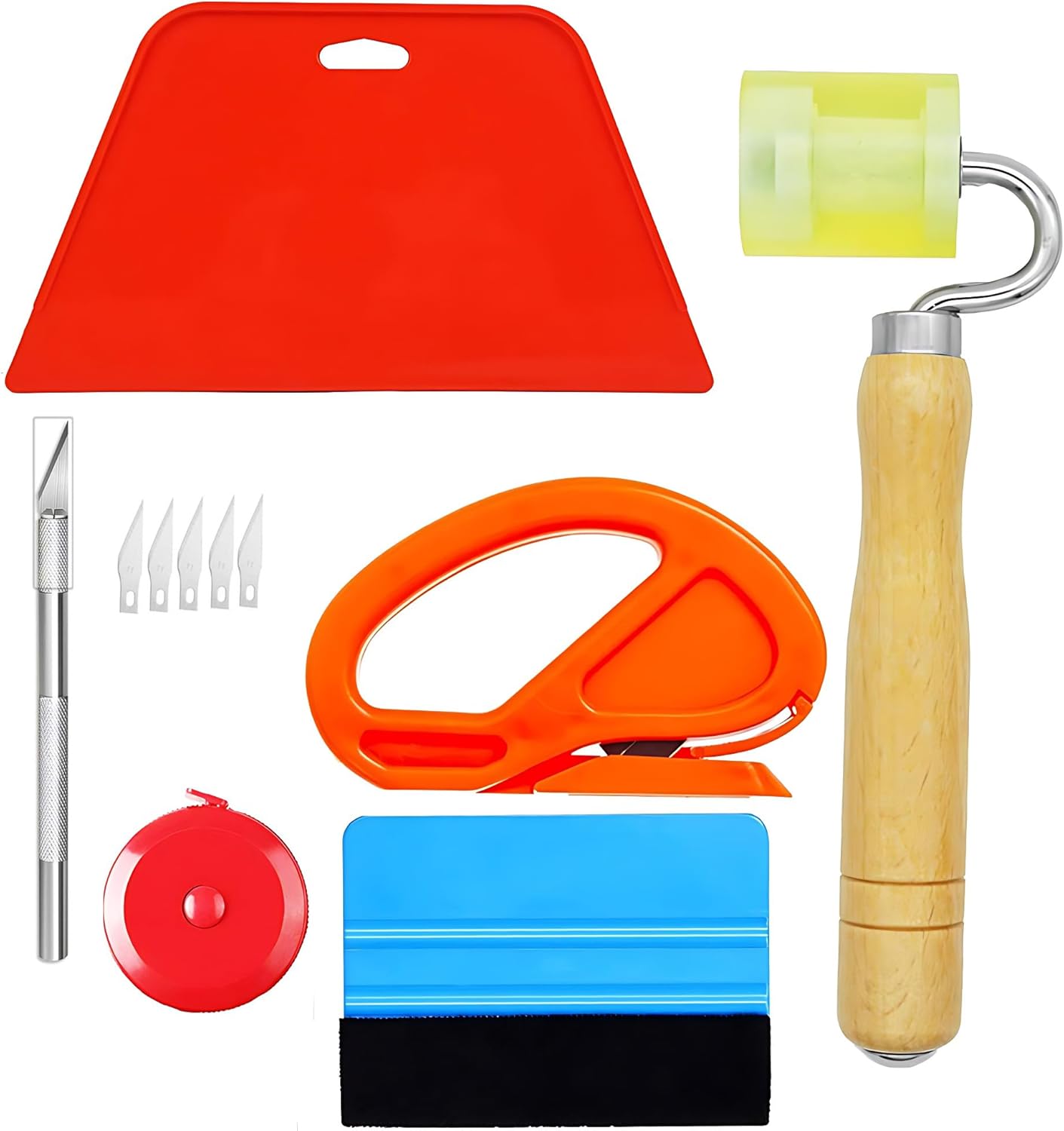 WISOMHOME Wallpaper Smoothing Tool Kit Multi-Functional Glass Film and ...