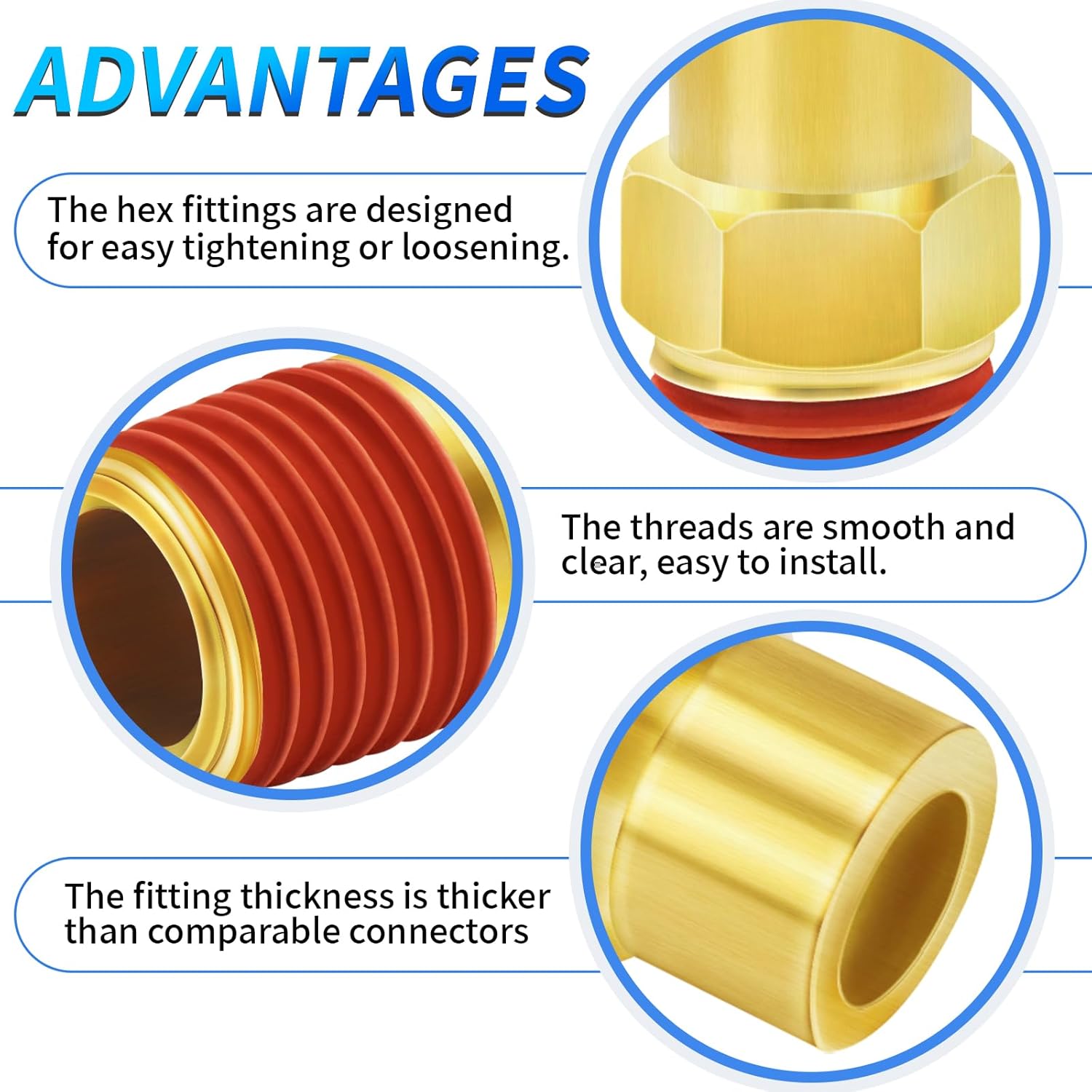 ChillWaves A-Style(ARO) Air Plug, 1/4" NPT Male Pneumatic Plugs, Air Compressor Accessories Fittings(20-PACK)