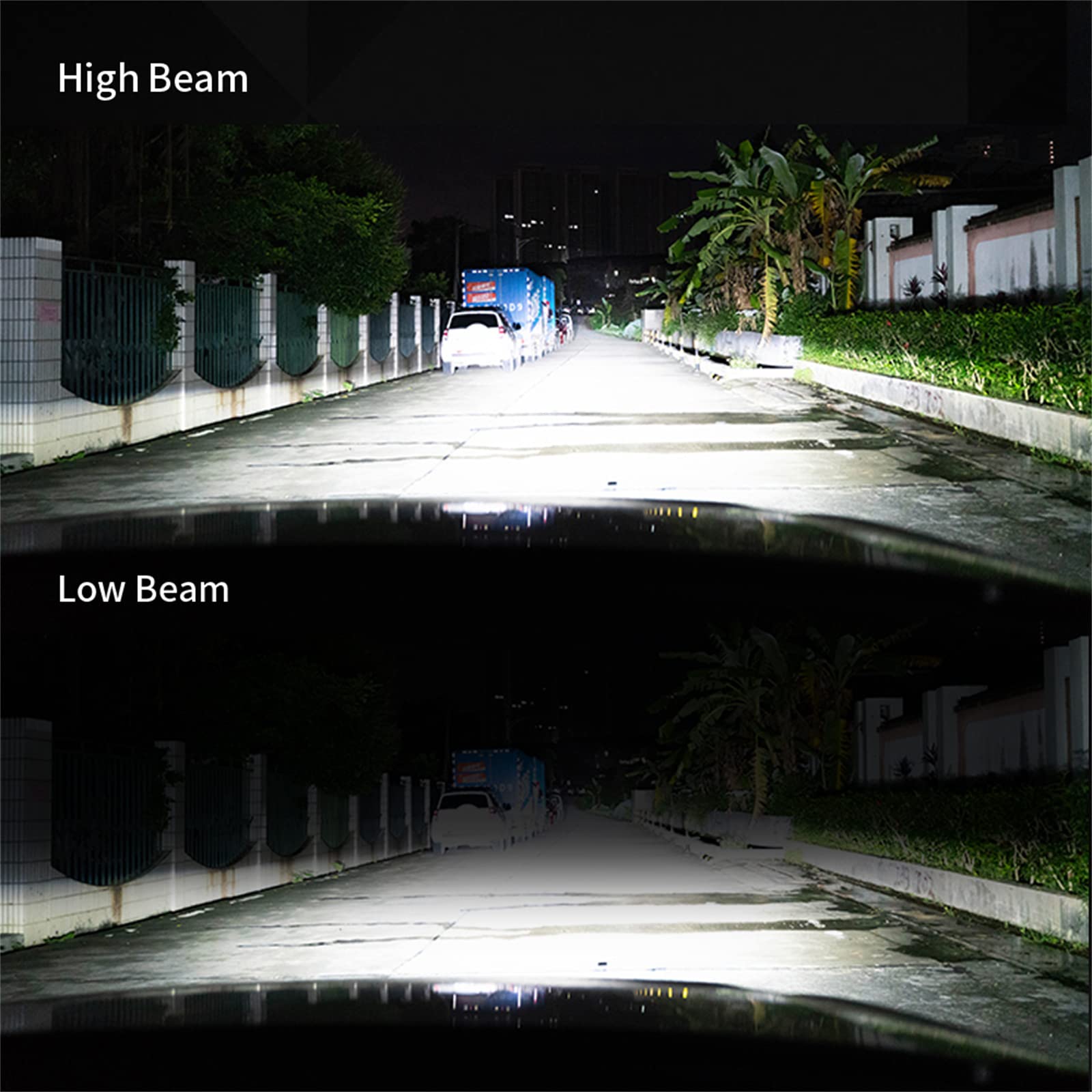 Faros Delanteros LED Para Automóvil Faros Delanteros LED 20000LM CSP Luz Antiniebla LED Automática 6000K Iluminación LED, IP68 A Prueba De Agua, Paquete De 2,H4