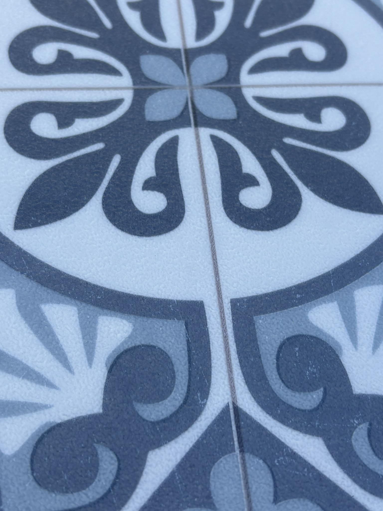 Passatoia In Vinile Per Cucina - Larghezza 50 Cm, Lunghezza Personalizzabile - Motivo Arabesco 27 - Lavabile - Foto 6