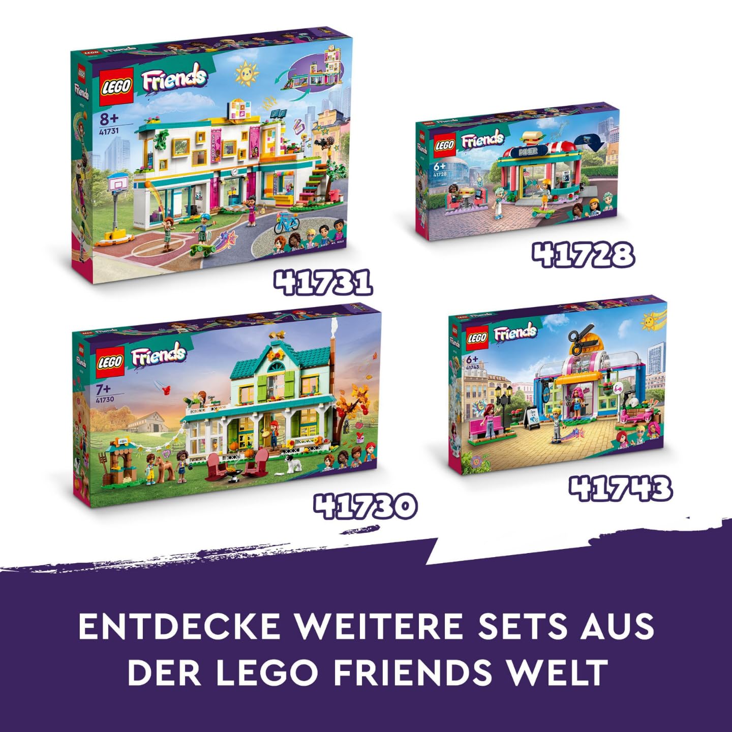 LEGO 41735 Friends Mobiles Haus, Camping-Spielzeug mit Auto, Tieren und Mini-Puppen Leo, Paisley & Liann im Wald, Geschenk zum Geburtstag aus der Serie 2023