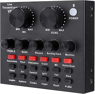 Support Single Earphone Using Fine Workmanship 112 Kinds Electroacoustic Voice Change Live Broadcast Sound Card Sound Card Support Mobile Phone and Computer