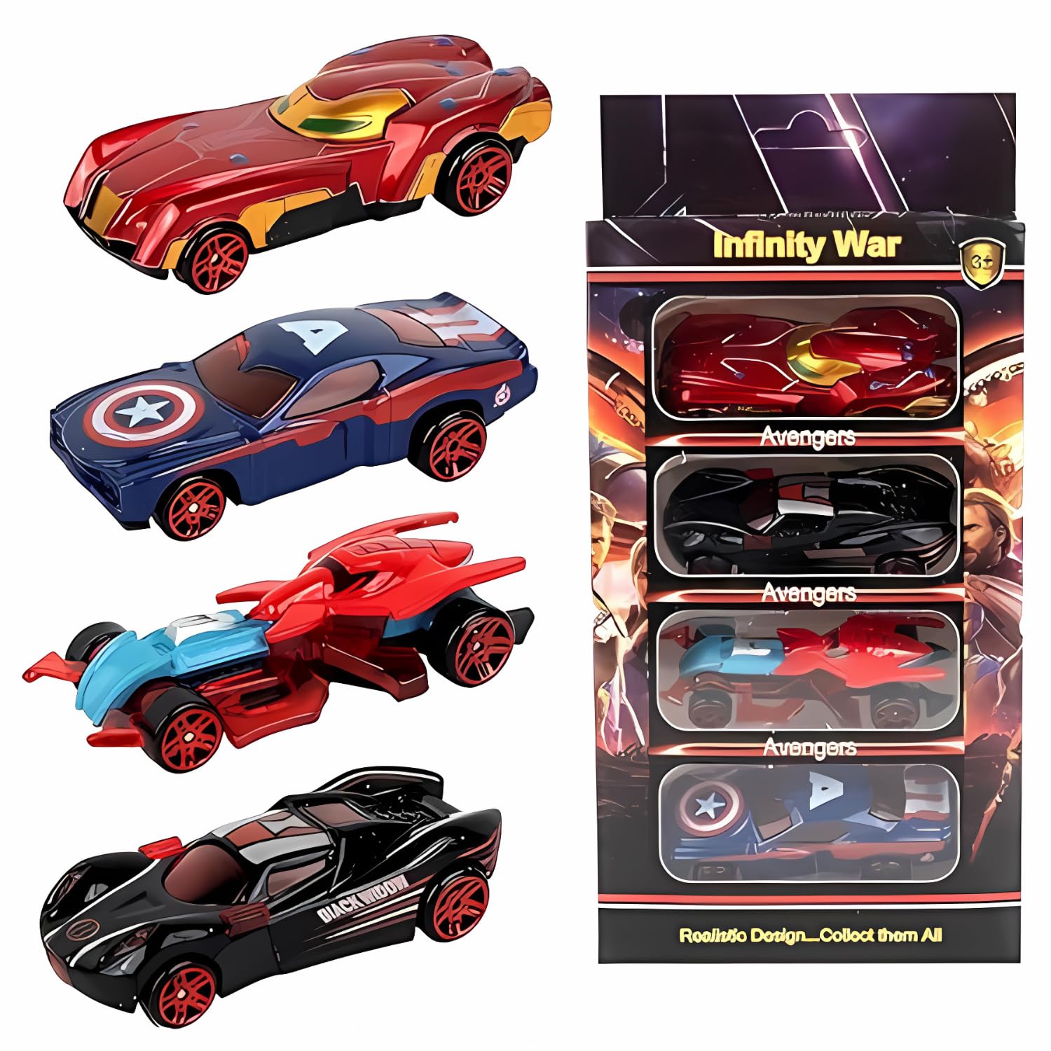 Mashes Diecast Metal Car Set Models of Toy Avengers Cars for Children(4 Pcs Set) (Multicolor, Pack of: 4) (B0D8BRXMBK) Amazon Price History, Amazon Price Tracker
