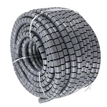 Adium Cord Sleeve, Free Cutting Odorless Spiral Cable Wrap for Appliances (Dia 42mm 20m)