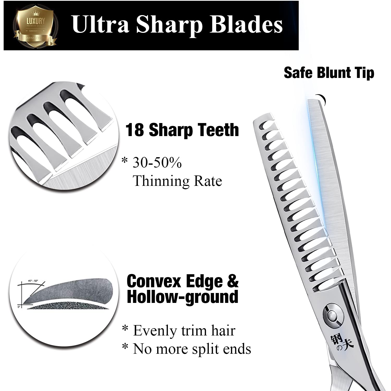 Amazon.com : Japanese Stainless Steel Hairdressing Scissors with