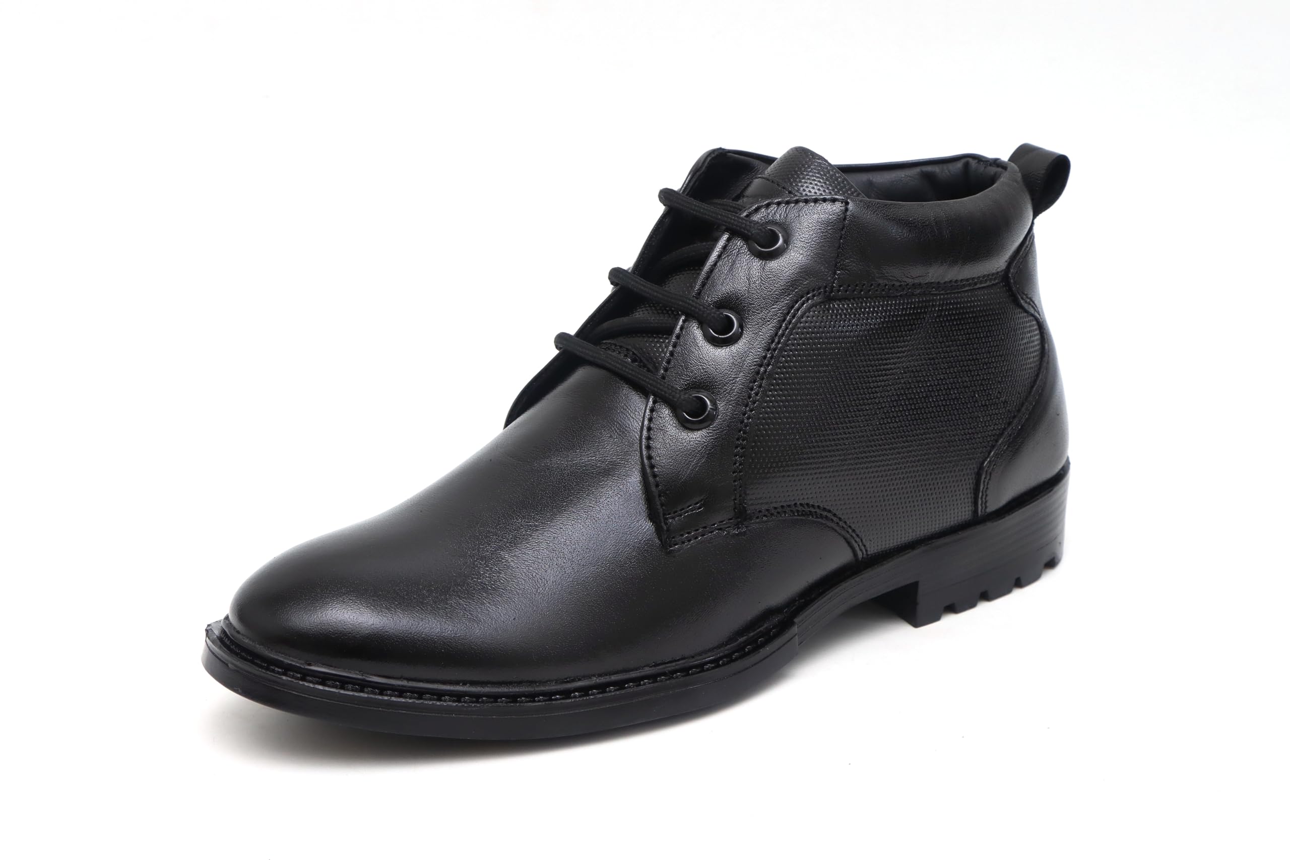 Heels County Black Genuine Leather Lace Up Formal Boots for Men - 06 UK (B0CQYQJ2QP) Amazon Price History, Amazon Price Tracker