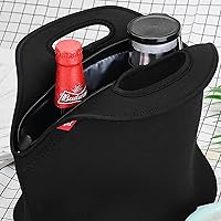 Vista 3 de yookee home Lonchera impermeable de doble capa a prueba de fugas, de neopreno, aislada, congelable, reutilizable, térmica, hielera, para niños