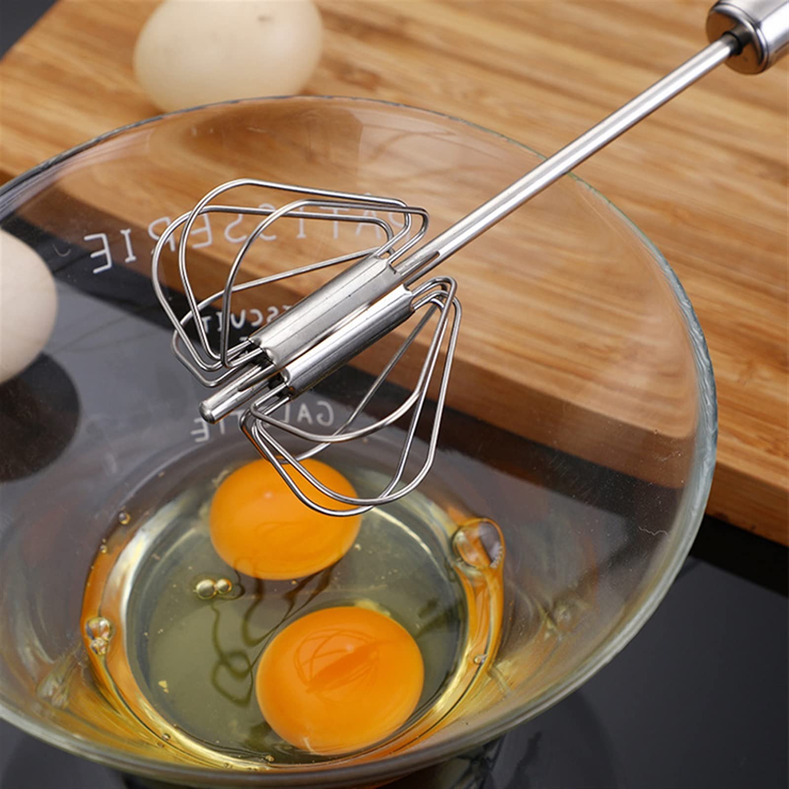 Batidor de cocina, batidora mano semiautomática, huevos acero inoxidable, utensilios for crema, manual instrucciones for la
