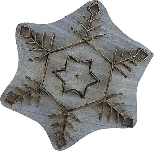 Miniatura 2 de Royal Kraft Sellos de madera de latón para impresión de bloques en arcilla, cerámica, tela BHJtag010