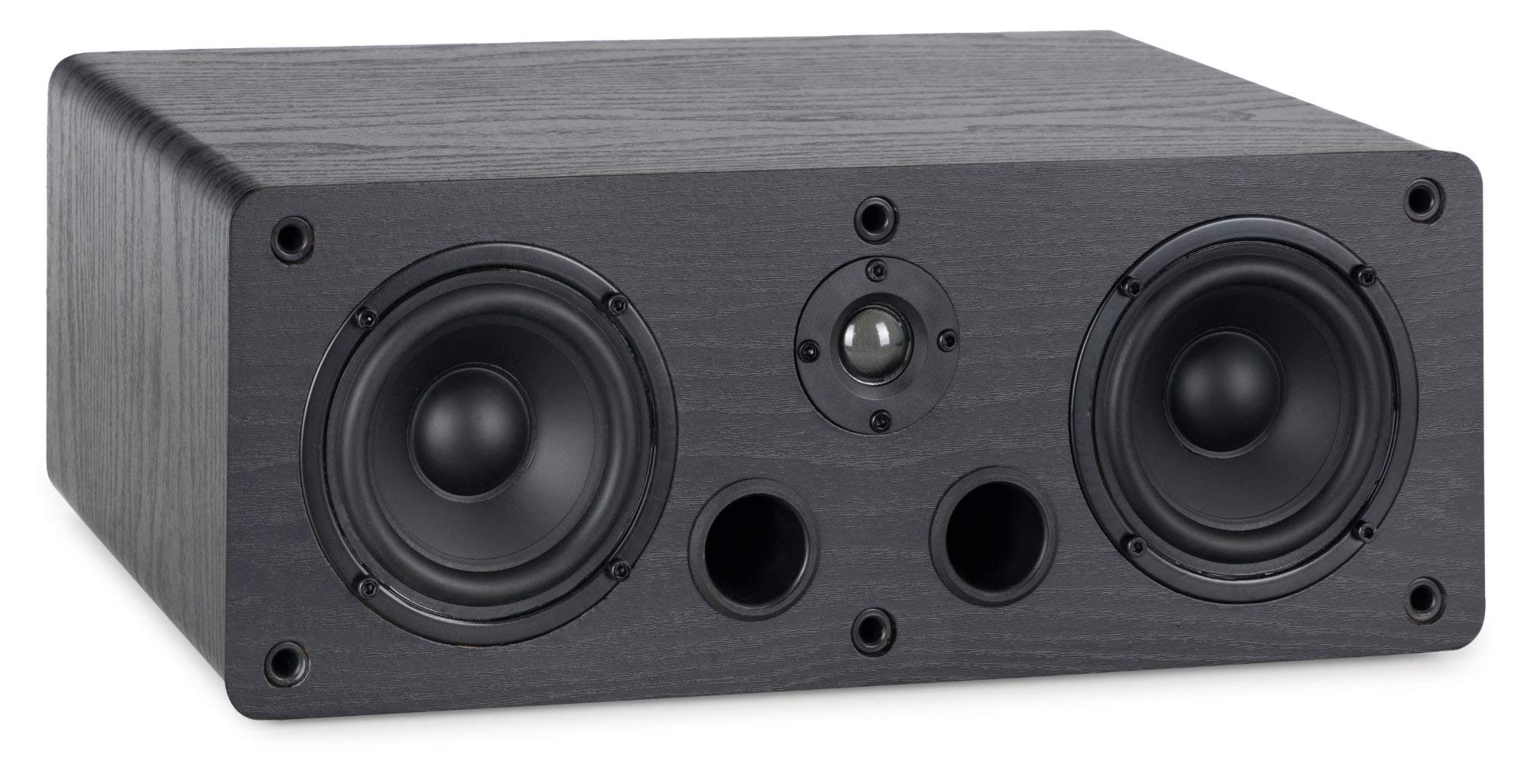 McGrey CS-440 BK Regal Lautsprecher - Multifunktions Satelliten HiFi Box für Surround-System, Musik und Heimkino - 2-Wege Full-Range Center Lautsprecher mit 40W RMS Leistung - Schwarz
