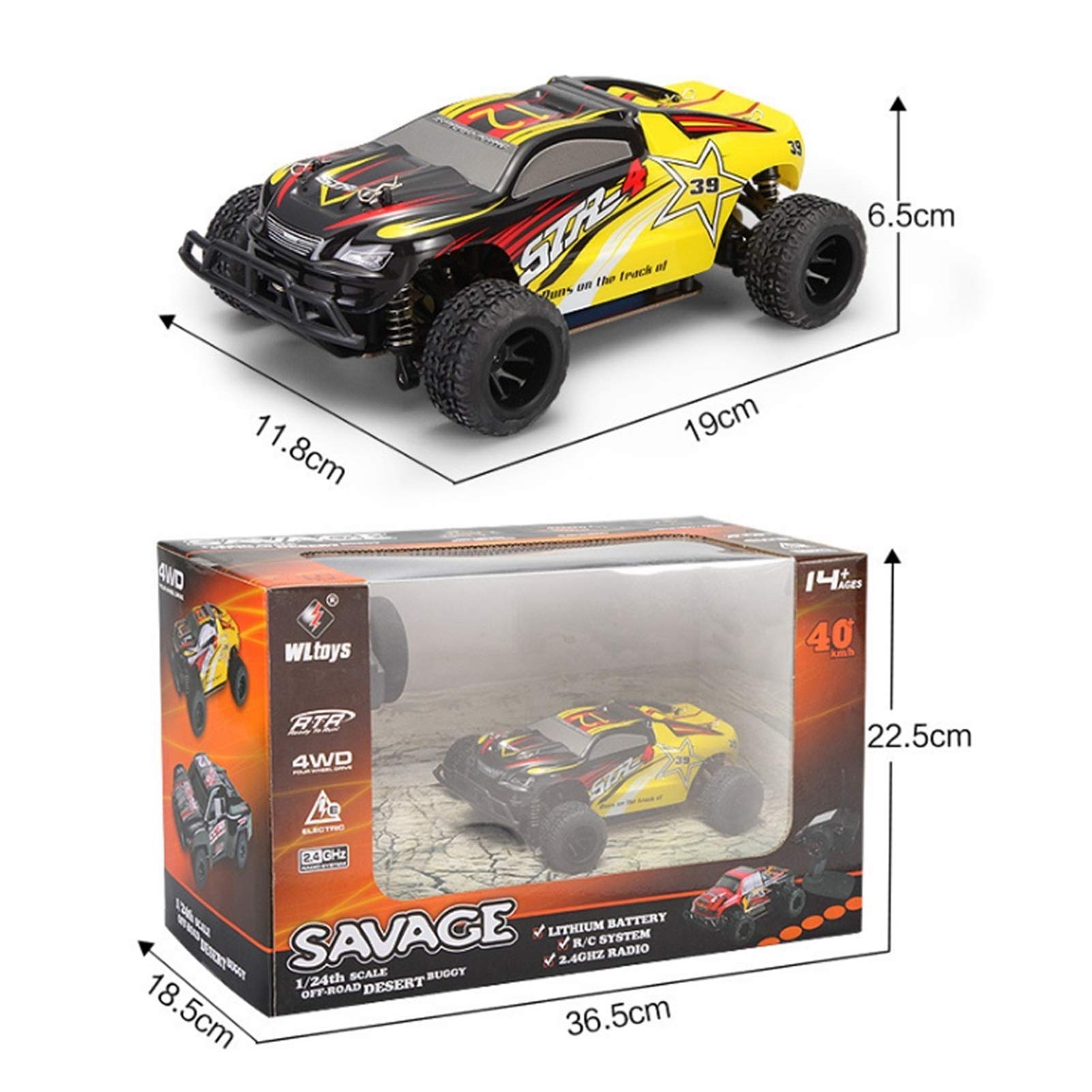 Amazon.co.jp: 1/24オフロードオールテレーンドリフトRCトラック