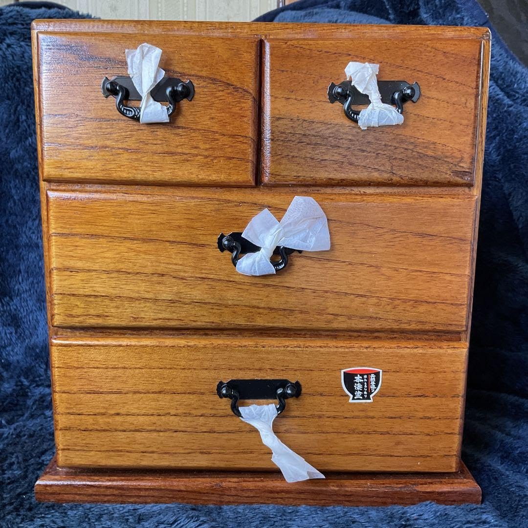 木製　小箪笥　ミニタンス　小物収納　小物入れ　３段引出し　アンティーク Amazon.co.jp: 小箪笥 小物入れ 3段引出し 木製 3段 天然手作り 本漆塗