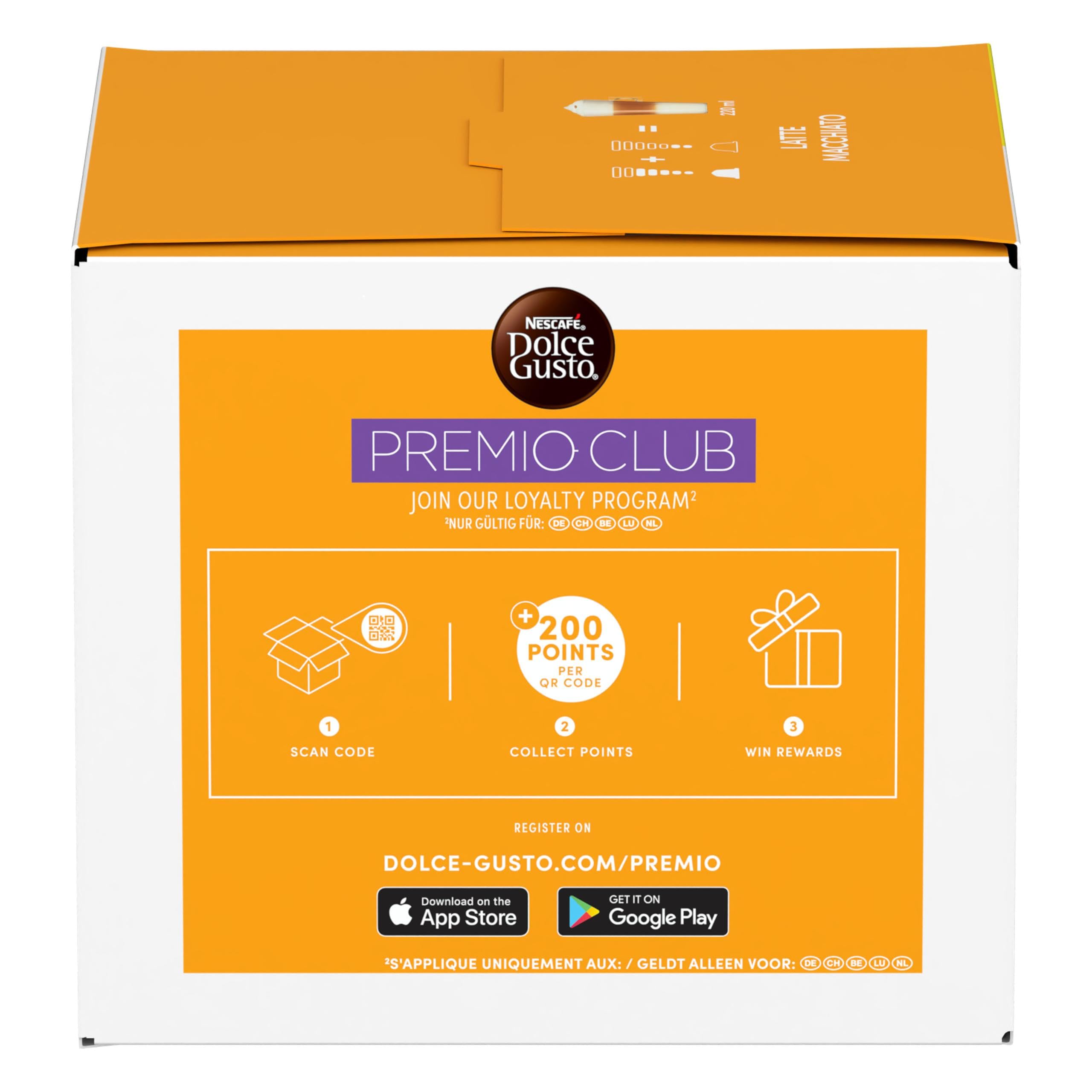 NESCAFÉ DOLCE GUSTO Latte Macchiato Kaffeekapseln (3 x 30 Kapseln)