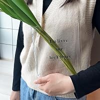 ANCLLO Akril Könyv Váza Virágokhoz, Átlátszó Minimalist Dekoráció 6