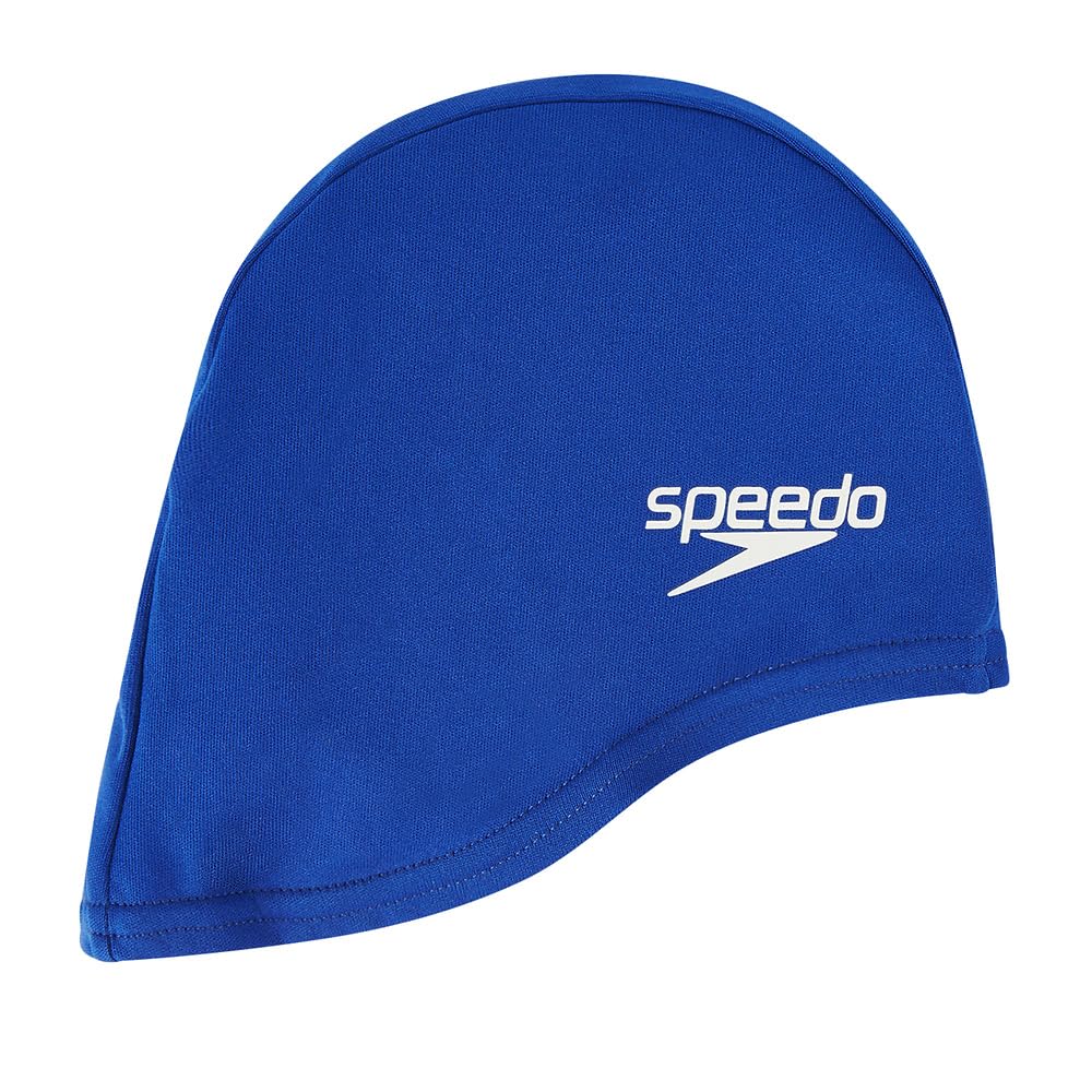 Speedo Children's Polyester Swiming Cap | Kids Swim, Blue, One Size