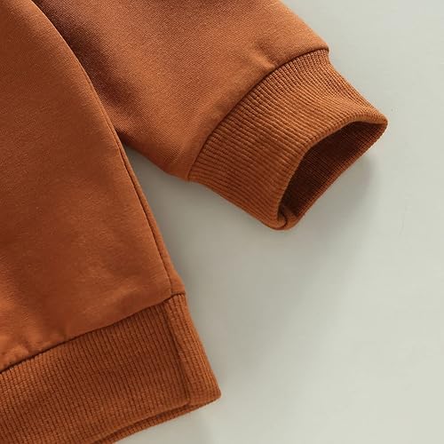 Miniatura 5 de Conjunto casual de sudadera con cuello redondo y pantalones acampanados occidentales para niñas pequeñas, ropa de otoño e invierno
