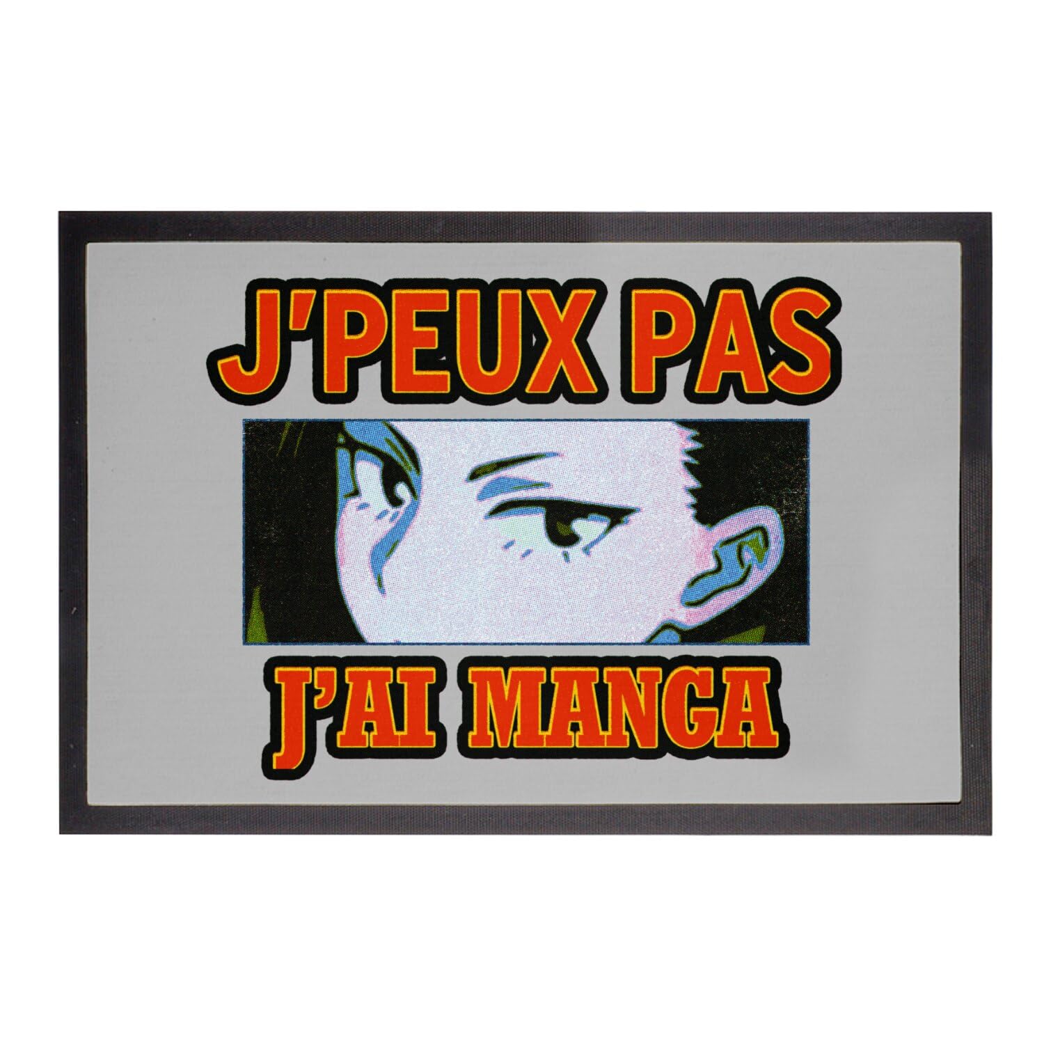 Paillasson Gris Manga Yaoyorozu Évite Saleté Tapis Entrée Antidérapant