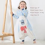 MICHLEY Baby Sleeping Bag Sack Long Sleeve with Feet Winter Swaddle Wearable Blanket for Boys Girls