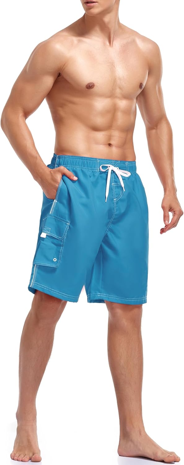 Adoretex Men's Swim Trunks Watershort Swimsuit with Mesh Liner