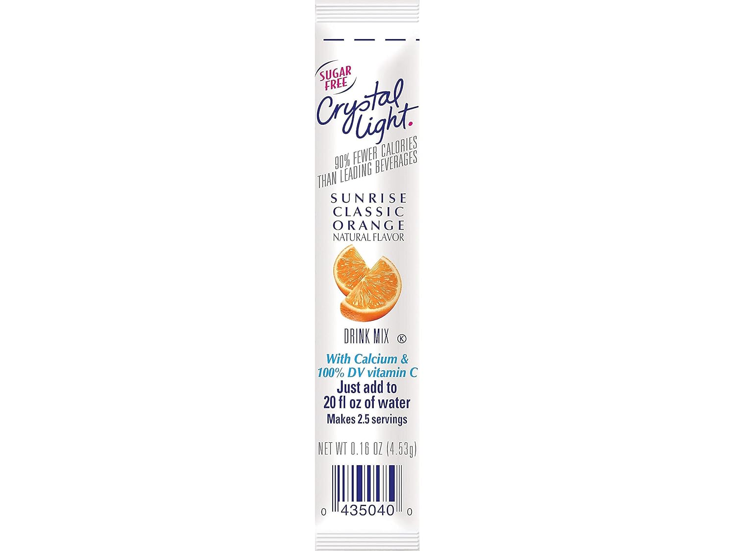 Crystal Light On the Go Sunrise Orange 120 units per case 1.2 oz Product Label