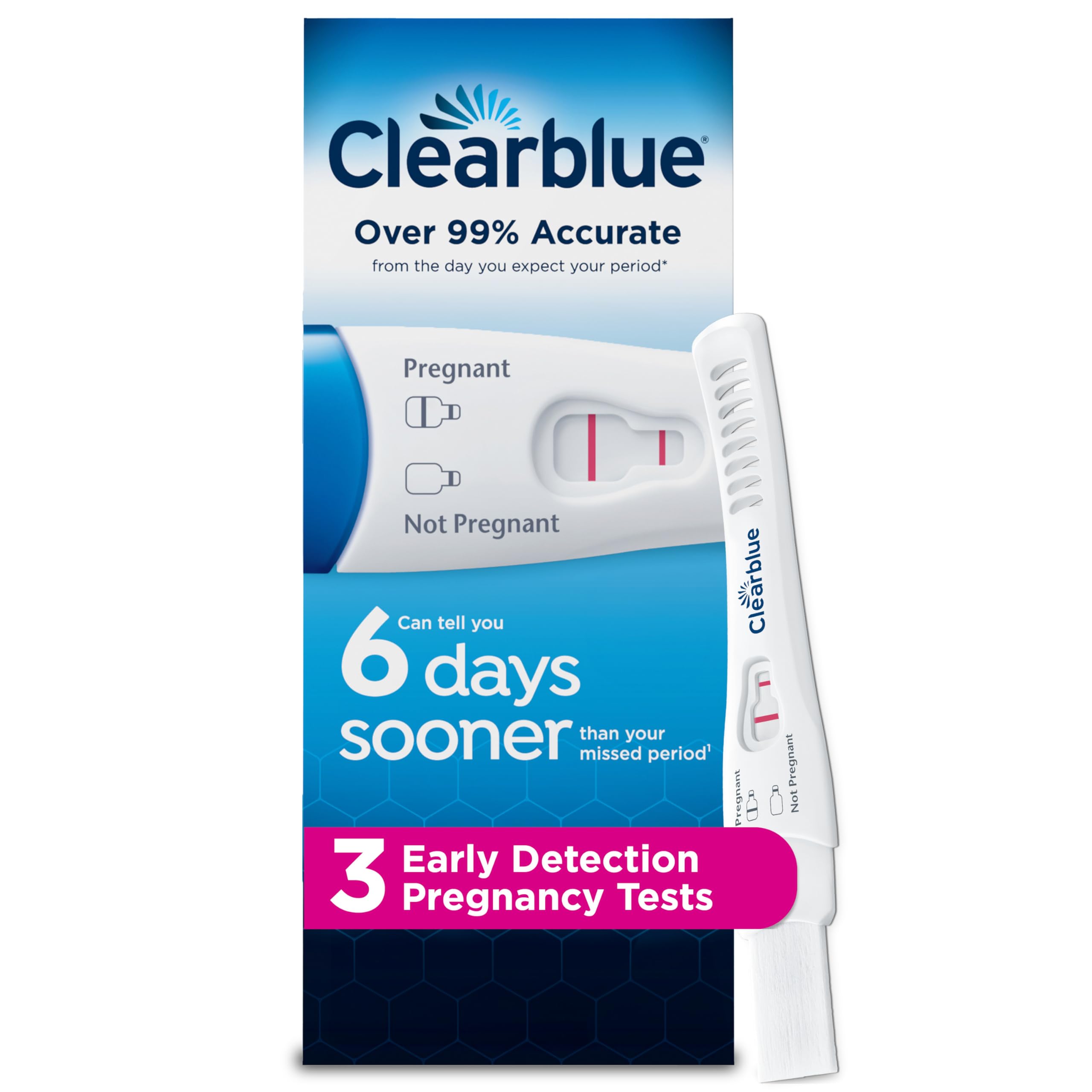 clearblue early detection pregnancy test 3 ct