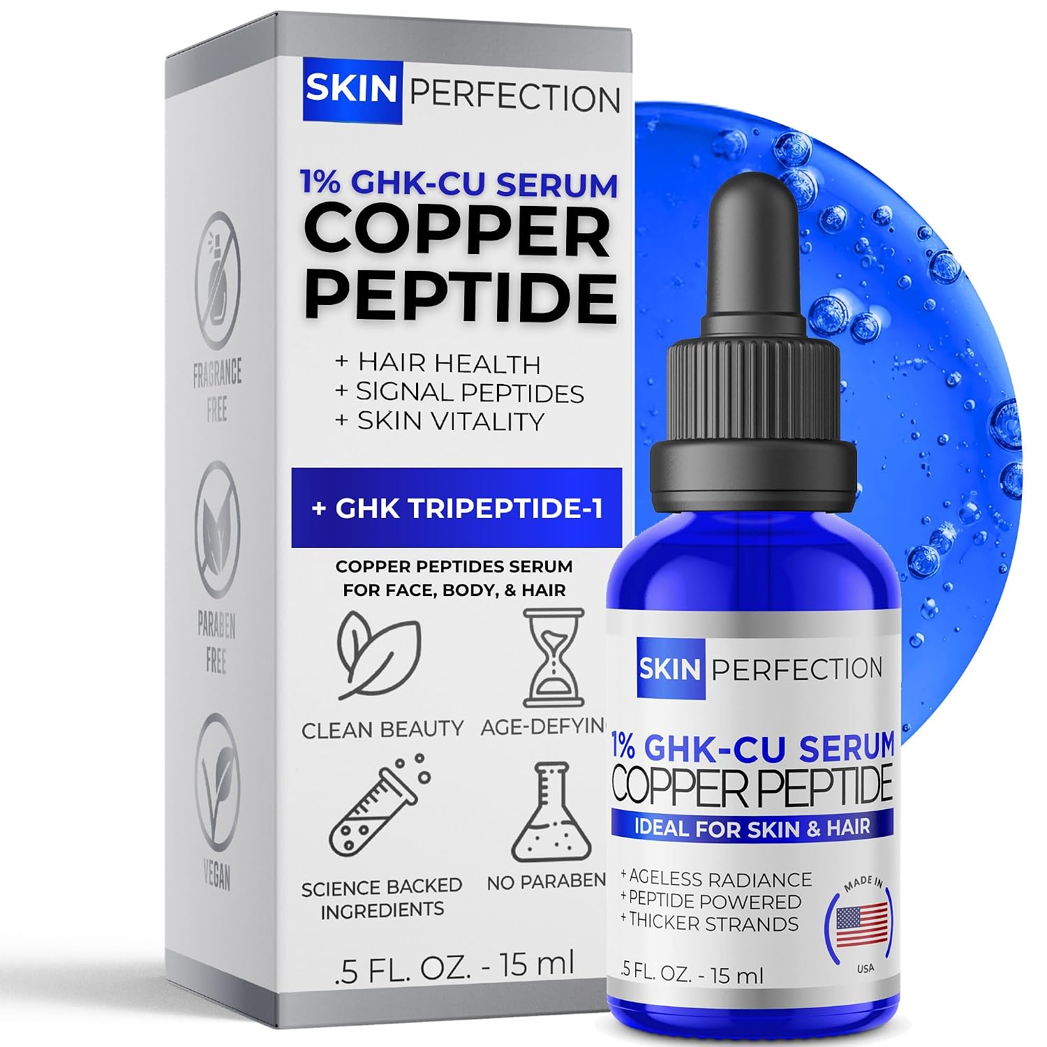Skin Perfection Copper Peptide Best Anti-Aging Serum Booster Diy Anti Wrinkle Collagen Boost Youthful-Looking Regenerate M... - Review, Price and Buying Guide