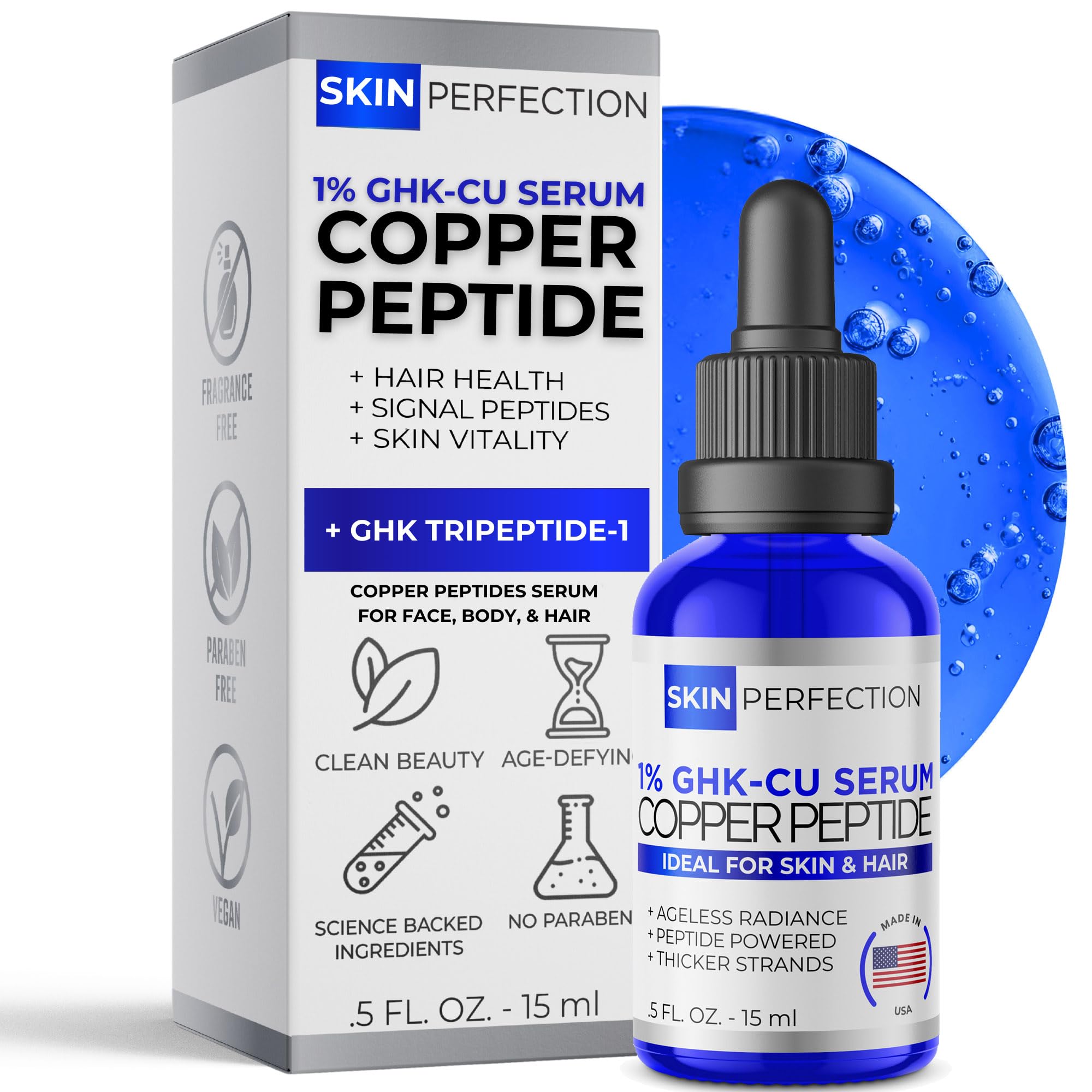 Copper Peptide Anti Ageing Skin Care Ingredient Add to Your Own Serum