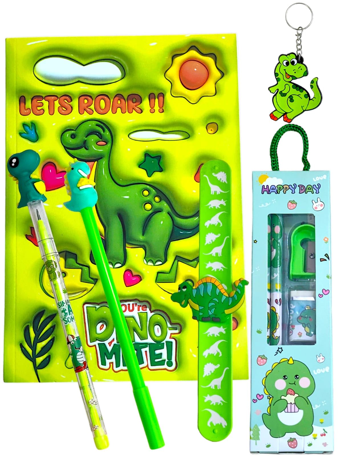 TERA 13 Dinosaur Stationery Set for Boys, Stationery Set for Boys/Girls Stationary Kit for Kids Birthday Return Gift for Kids Rakhi Gifts Stationery Combo of 6 Items (B0DCCDWYCW) Amazon Price History, Amazon Price Tracker