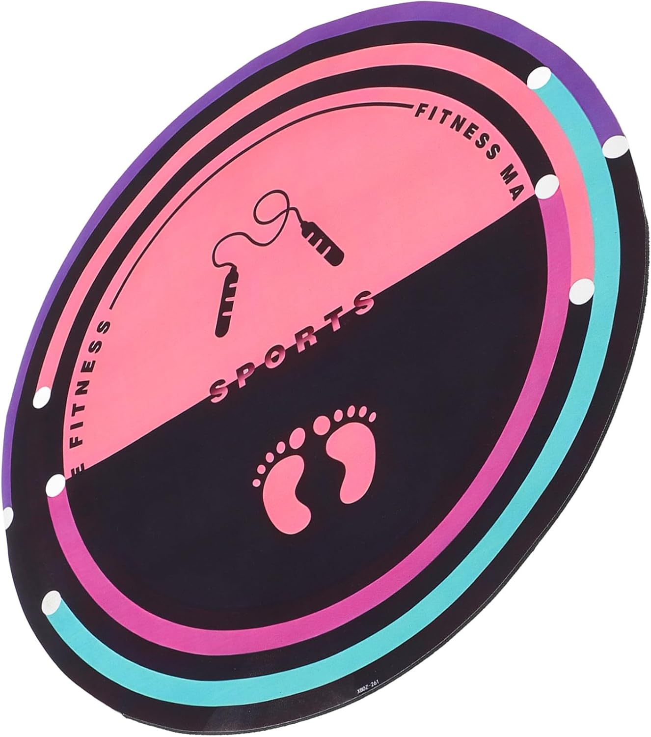 Silent Nonslip Jump Rope Mat Round Indoor Workout Pad Shock Absorbent Sports Mat for Home Gym Fitness Yoga Exercise and Quiet