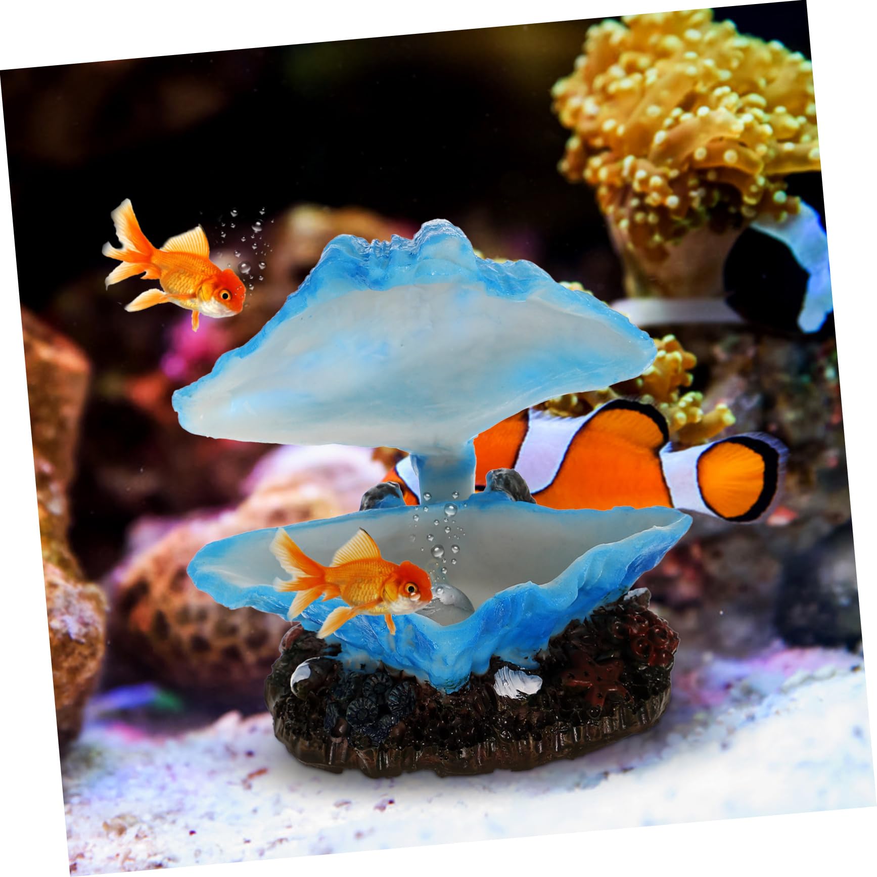 Kisangel 5stücke Bubble Maker Kunstharz Dekoration Für Aquarien Künstliche Mit Blaseneffekt Für Lebendige Fischbecken Für Meerestiere Und Aquarienlandschaften