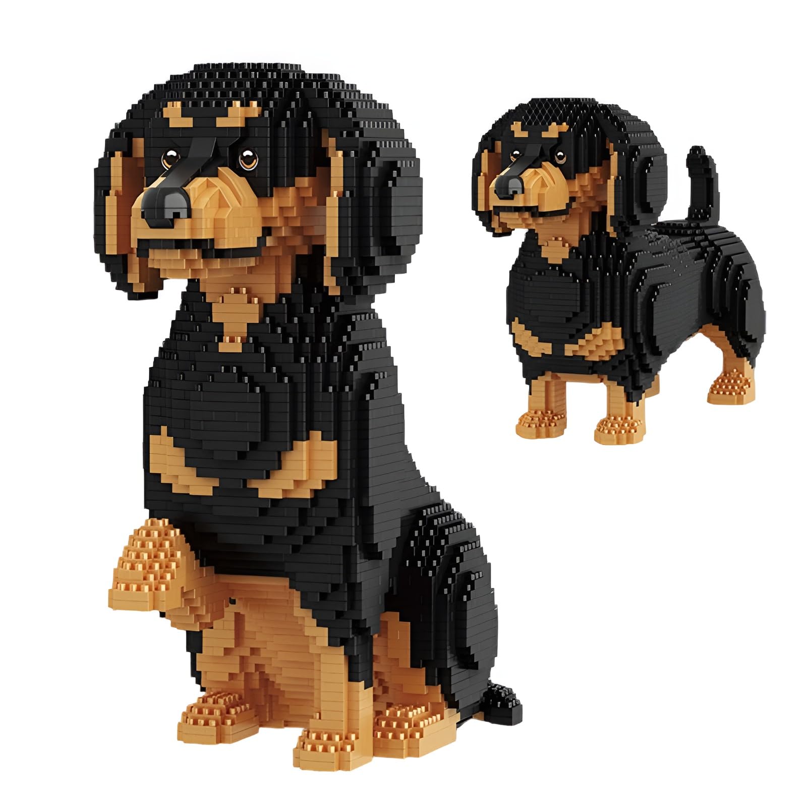 Dachshund Mini Building Block Set 2 Form, 2354Pcs Dog Model Gift Teen Adult — image 1