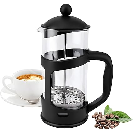 HoopVool French Press Coffee Maker, Maximum Flavor Coffee Brewer with Superior Filtration, 2 Cup Capacity, 350ml Coffee Americano Black Tea Maker.