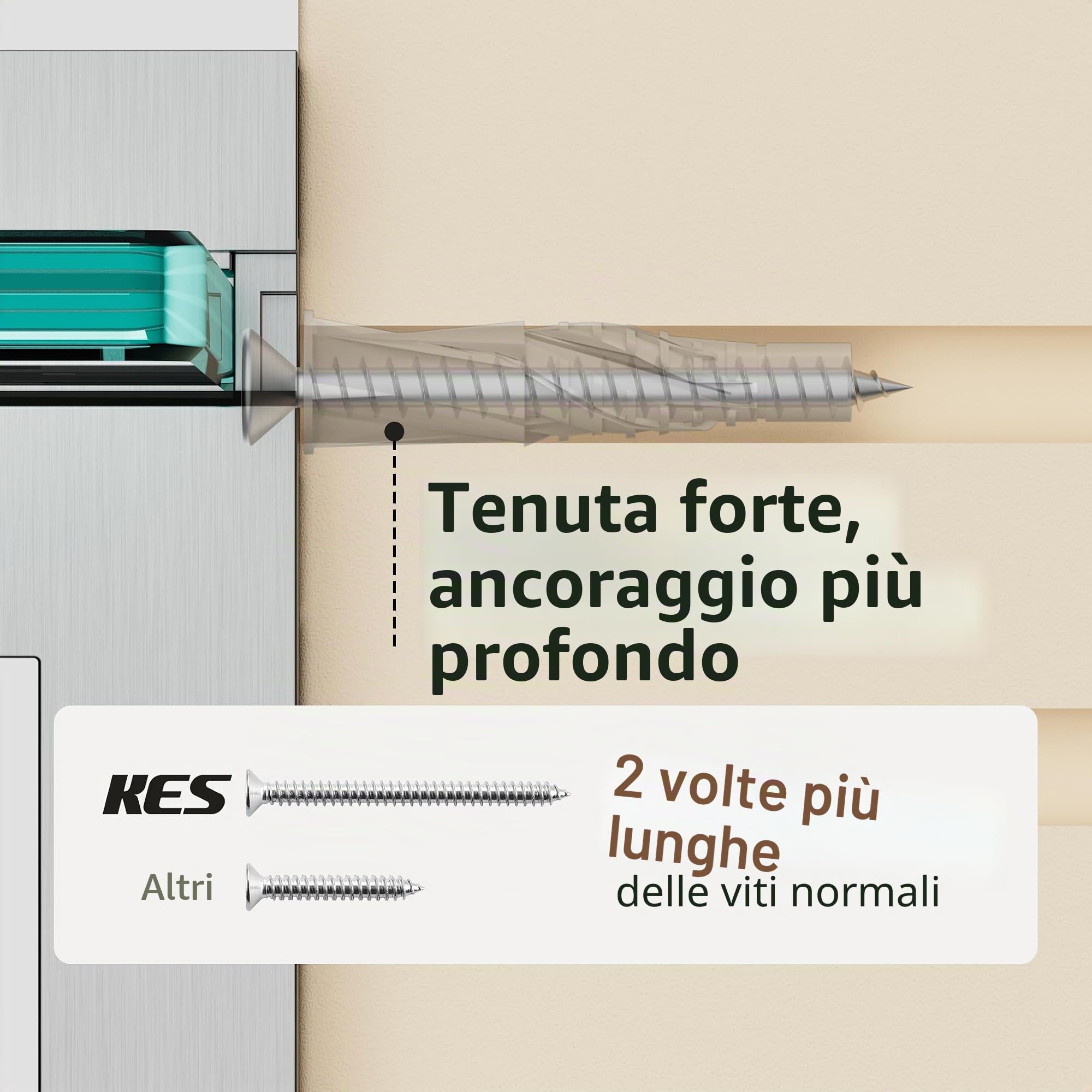 KES Mensole Bagno, Vetro Temperato Spesso 8 MM con Supporto Cromato Lucido 60 cm, 2 Confezioni, BGS3201S60-P2-KES