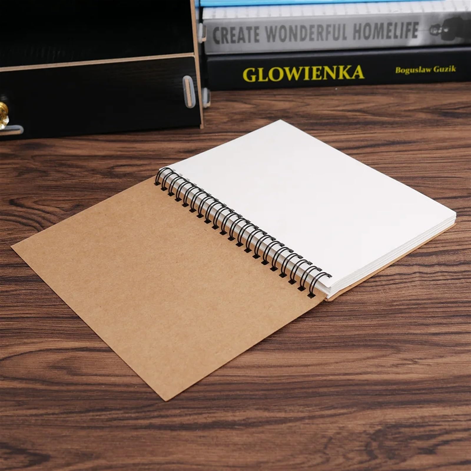 Softcover-NotizbüCher Skizzenbuch, Tagebuch for Zeichnen, Malen, Graffiti, weicher Einband, schwarzes Papier, Skizzenbuch, Memo-Notizbuch, Büro, Schulbedarf NotizbüCher A5 Softcover(Brown-brown)