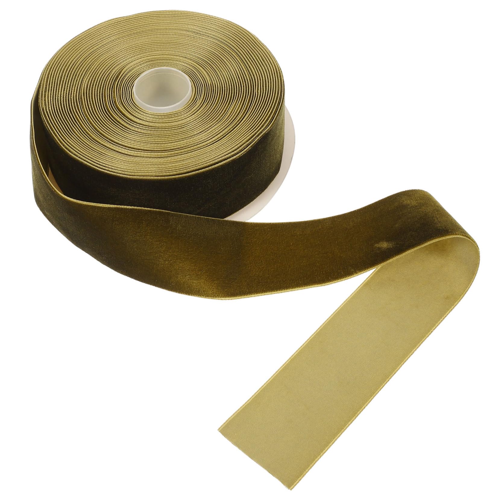 Ruban de velours vert sangle de curling pour bricolage et mariage Lurrose