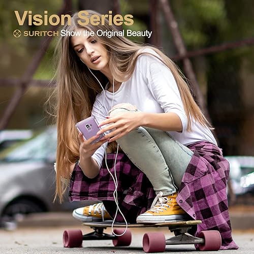 Miniatura 4 de SURITCH Funda transparente para Samsung Galaxy S9 Plus (solo 6.2 pulgadas), protector de pantalla integrado protección de cuerpo completo a prueba