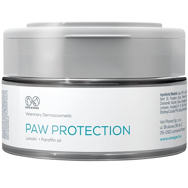 Foto 2 de 8 de Vet Expert Pomada de protección de patas para perros y gatos, protector e hidratante con aceite de linaza