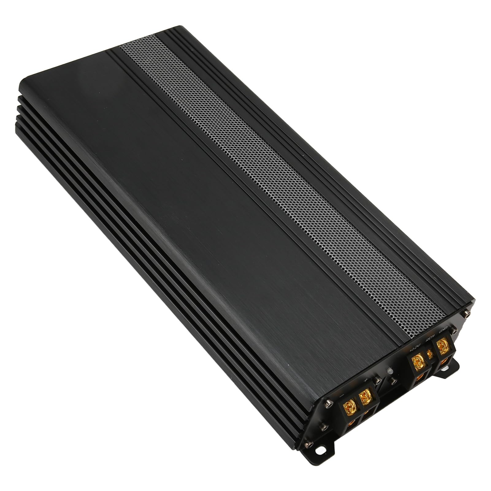 Amplificatore Digitale Classe D per Subwoofer Auto, 1200W 11-15V DC Amp Mono PWM MOSFET con Dissipatore Alluminio, Controllo Crossover Elettronico LED Protezione, Installa