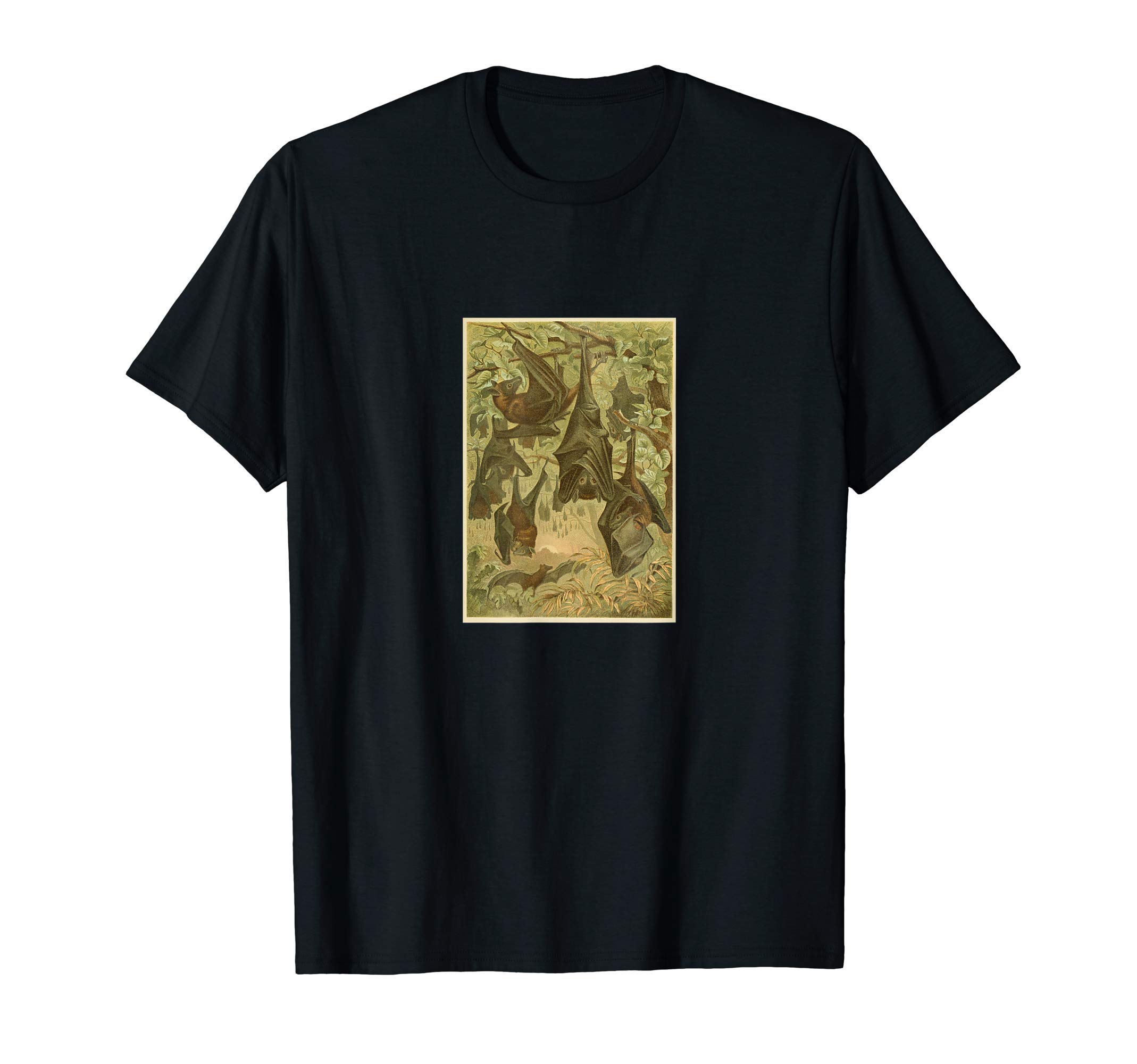 Vintage Bats - Flying Fox Naturalist Print T-Shirt