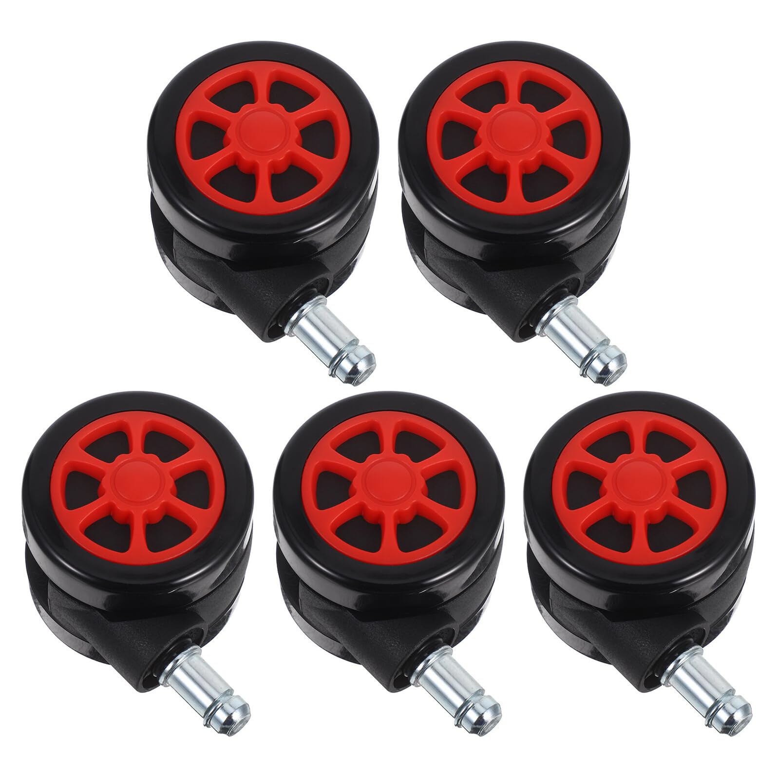 5pcs Biuro Krzesło koła jezdne Zamienny płynne toczenie do podłogi drewniane Dom Biuro Desk kółka do krzeseł