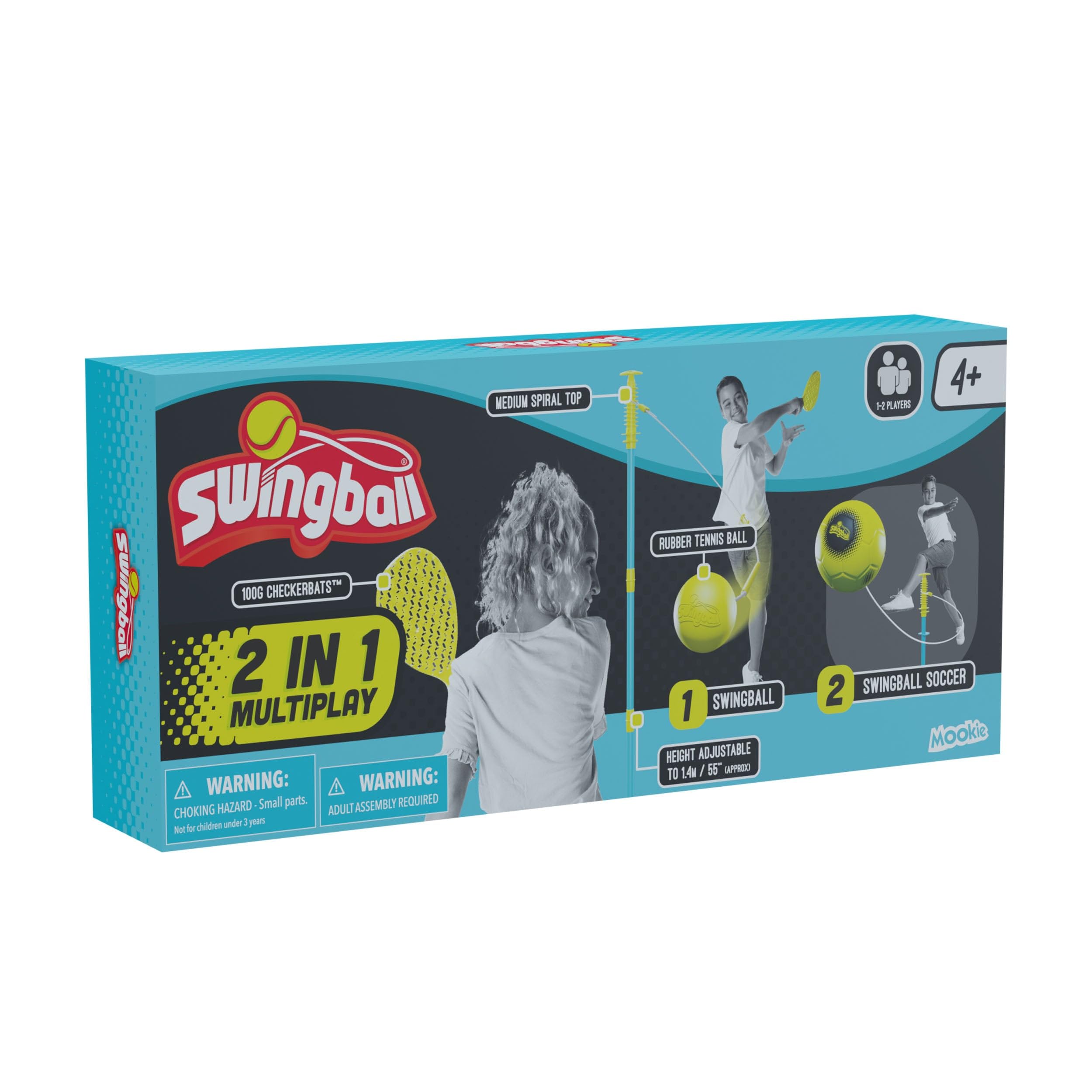 Swingball Zestaw gier 2 w 1 Wszystkie powierzchnie, niebieski