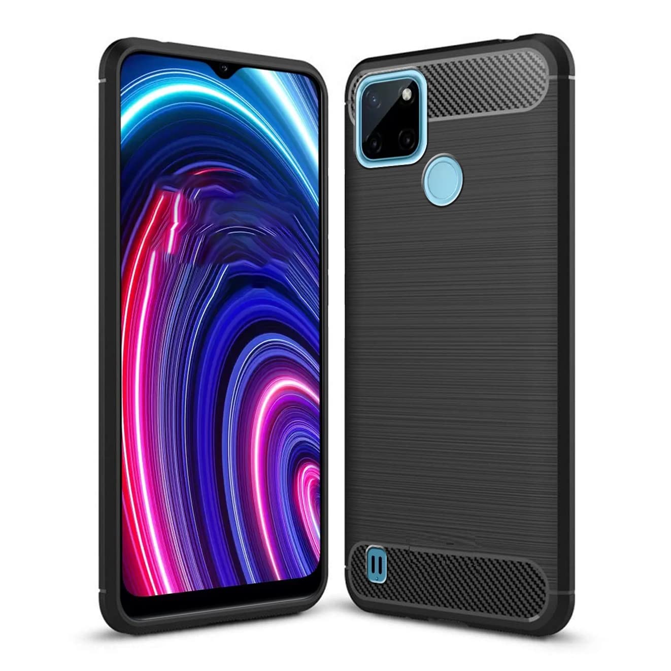 Amazon Brand- Solimo Back Cover Case for Realme C21Y / Realme C25Y | Compatible for Realme C21Y / Realme C25Y Back Cover Case | 360 Degree Protection | Soft and Flexible (TPU | Matte Black) (B09TH2764L) Amazon Price History, Amazon Price Tracker