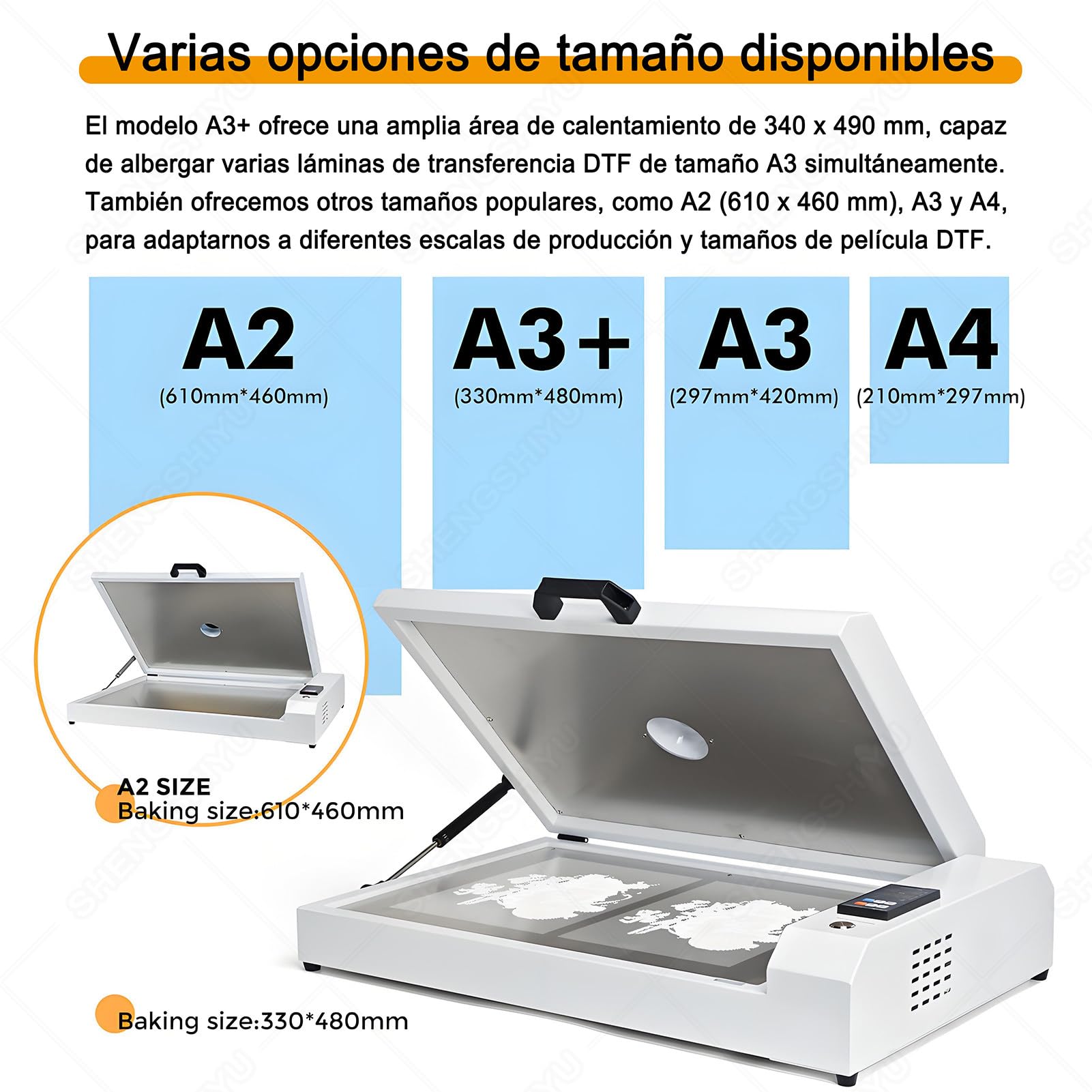 Four DTF Imprimante Le Four pour Imprimante,Convient Aux Films A3 / A3+ / A4 / A5,Plage Temp 0-150°C,700w Four de Séchage Température Et Minuterie Précises pour Ateliers & Imprimeries