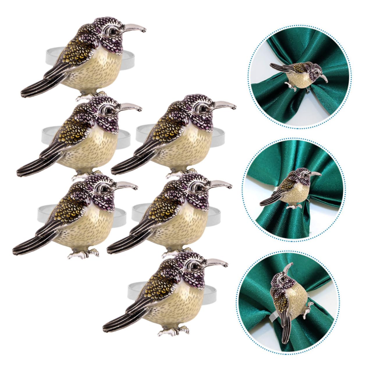 TOPBATHY 30stücke Teiliges Vogel-serviettenringen Tischdekoration Für Hochzeiten Und Partys Und Langlebig Für Ihre