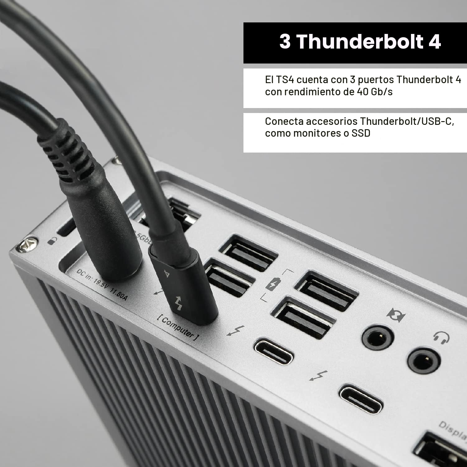 CalDigit TS4 18-Port Thunderbolt 4 Docking Station – 98W Safe Laptop Charge | Mac/PC. Multi port, Powerful 230W PSU guarantees unthrottled 98W laptop charging. Stable single 8K or dual 6K. 0.8m cable.