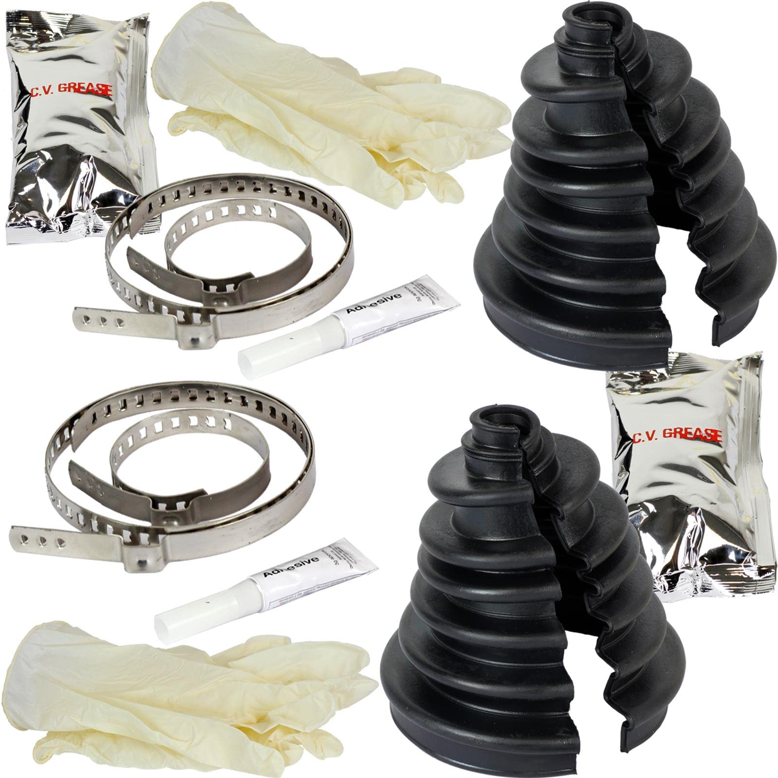 BandelOne enthält 2x Universal Quick Fit Achsmanschette zum Kleben Klebemanschette Antriebswelle