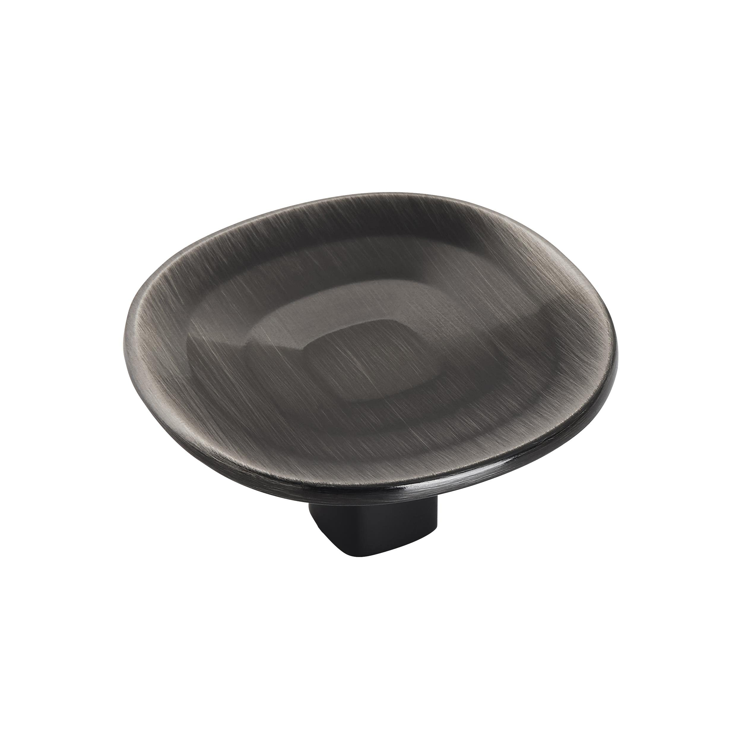 Amerock Concentric 1-9/16 in (40 mm) Diameter Gunmetal Cabinet Knob