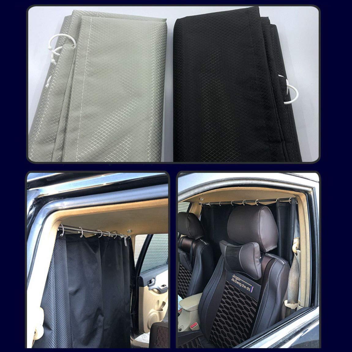 Amazon | 車用 着脱簡単カーテン【着替え、仮眠、授乳】車用 カーテン