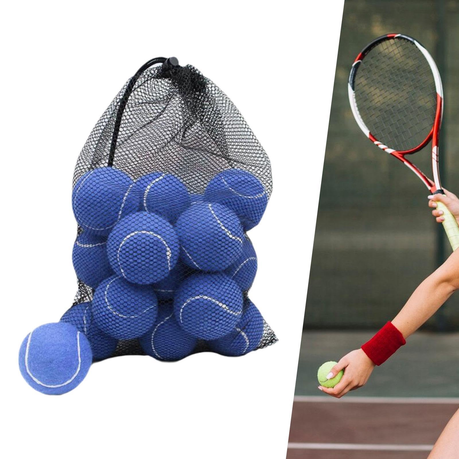 18 Stück Tennisbälle, Elastische Trainingsbälle Aus Filzgummi, Geeignet für Kinder, Erwachsene, Übungen Und Hunde